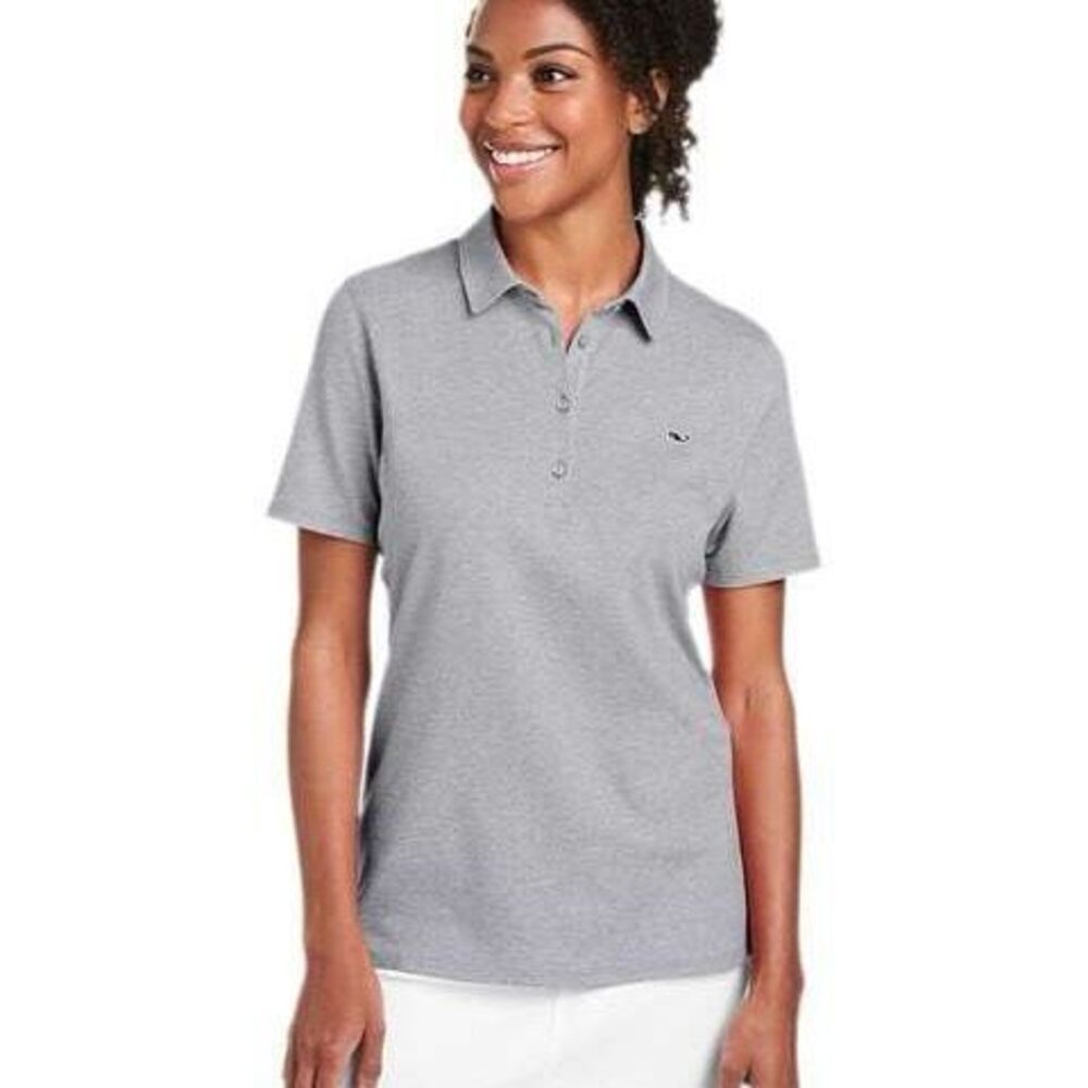 NWT Vineyard Vines Performance polo w sleeve embroidered BANFI. Size Large (C1)